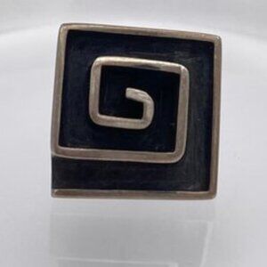 Vintage Taxco Maze Pin Sterling 3.3 g